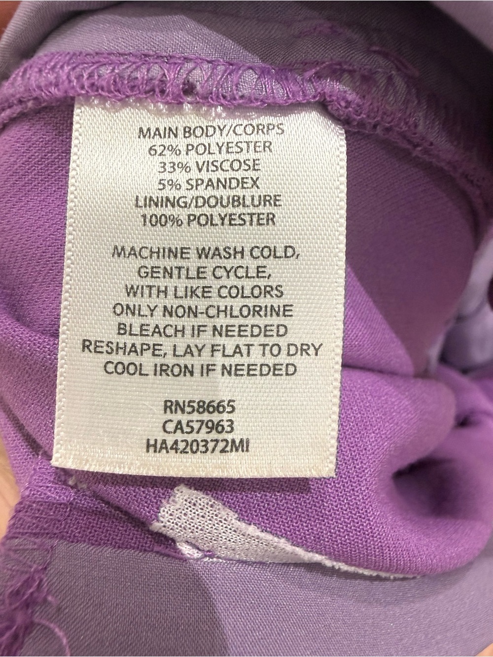 Halogen High-Waist Belted Cropped Pants in Lavender - Picture 6 of 6